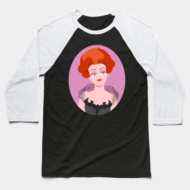 Bette Baseball T-Shirt by tuditees